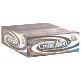 Genisoy Soy Protein Bars, Cookies & Cream, 2.2-Ounce Bars in 12-Count Boxes (Pack of 2)