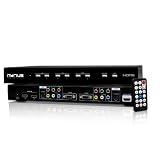 Nyrius NSW500 All-in-one HD 1080p Video Selector Switch, 6-input, supports HDMI, VGA, Component, RCA-Composite and S-Video