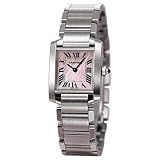 Cartier Women039s W51028Q3 Tank Francaise Pink Mother of Pearl Watch on sale