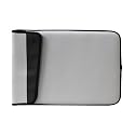 Neoprene Skin Velcro Top Flip Sleeve with Additional Pocket (Grey) to Protect the Gateway UC-7807U 13.3-Inch Silver Laptop