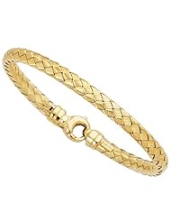 Goldenweave Collection 14K Yellow Gold Bracelet ( Length 7.25 Inch )