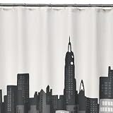 Room Essentials® Cityscape Shower Curtain - Black