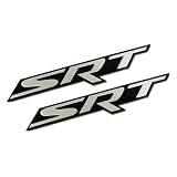 2 x SRT Street Racing Technology Aluminum Emblem Badge Nameplate Logo Decal Rare JDM... 