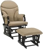 Dutailier Ultramotion Bow Back Glider Rocker and Ottoman Combo, Desert