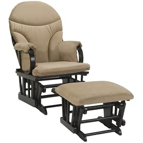 Dutailier Ultramotion Bow Back Glider Rocker and Ottoman Combo, Desert