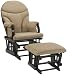 Dutailier Ultramotion Bow Back Glider Rocker and Ottoman Combo, Desert