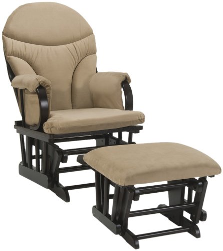 Dutailier Ultramotion Bow Back Glider Rocker and Ottoman Combo, Desert