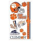 Clemson Tigers Temporary Tattoos Set (Set of 6 Sheets)