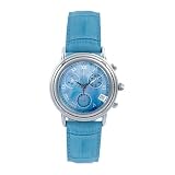 Krug Baumen Ladies Principle Stainless Steel, Blue Mother of Pearl Dial , Blue Strap Watch 2013KL