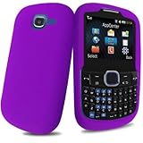 Purple Silicone Skin Case Cover for Samsung SGH-A187 AT&T