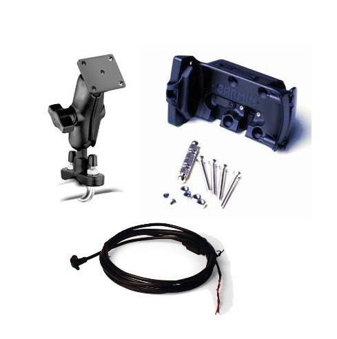 Garmin Zumo 550 500 450 400 Locking Motorcycle Cradle Hardwire Cable & RAM Mount