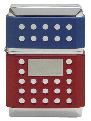 JetLine Z-TORCH Dual Flame Chrome Red/Blue Lighter