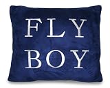 Thro Ltd. Fly Boy Embroidered Pillow, Navy
