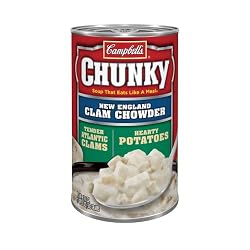 Campbells Chunky New England Clam Chowder, 10.75-Ounce Cans (Pack of 12)