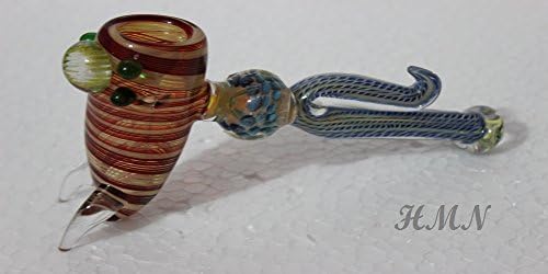 7" Mushroom Hamber Bubbler - Handmade Art Incense Burner Pipe