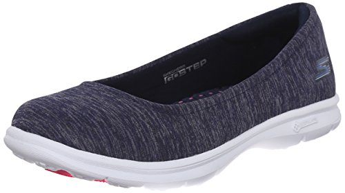 Skechers Performance Womens Go Step Challenge Walking Shoe, Navy/White, 8 M US