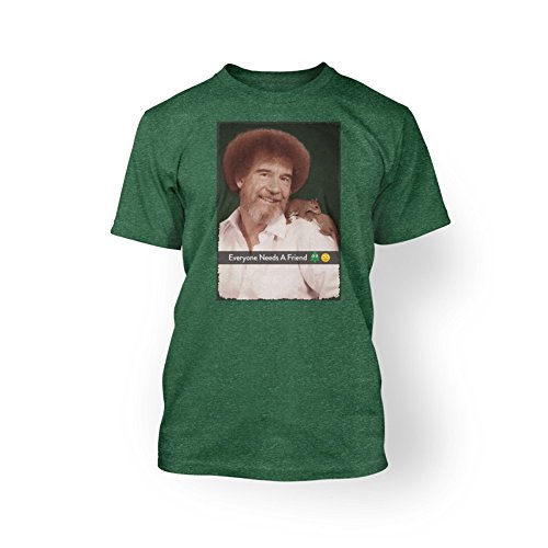 Teelocity Bob Ross T-Shirt: Everybody Needs a Friend