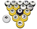Iowa Hawkeyes Officially Licensed Billiard Pool Ball Set