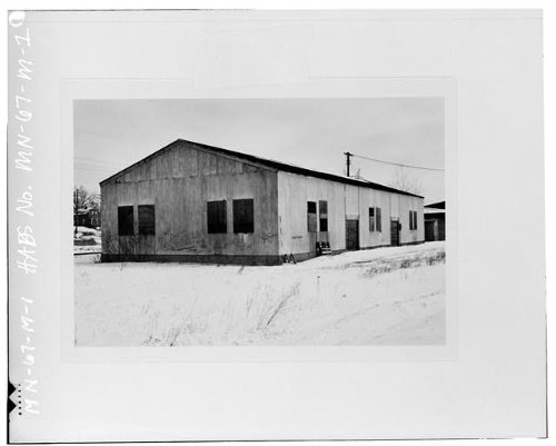 Historic Photo Jackson Street Shops Storage Shed 
