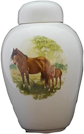 Horse-funeral Urn - Cremation Urn for Human Ashes - Hand Made Pottery