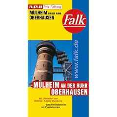 Falkplan Falk-Faltung M�lheim an der Ruhr - Oberhausen