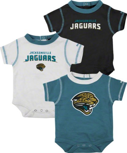 Jacksonville Jaguars Infant 3-Piece Creeper Set