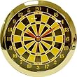 Dartboard Quartz Clock - Billiards > Novelty Clocks