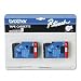 2-pack 1/2in Red On White Pt-6-25 150 170