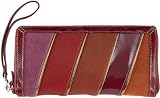 Fossil Wallets - Patchwork Travel Wallet (Color: Red Multi)