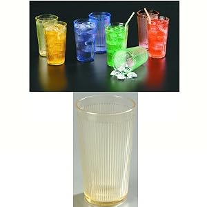 Carlisle 12 oz Crystalon, Ribbed Texture, Long Lasting Polycarbonate Tumbler Color: Honey Yellow... by Carlisle