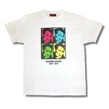 太宰治ＴシャツPART2/メンズ/レディース /白/黒 (L, 白)