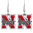 Nebraska Cornhuskers Dangle Earrings - NCAA College Athletics Fan Shop Sports Team Merchandise