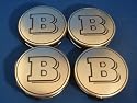 Mercedes Benz Brabus Wheel Center Caps Black