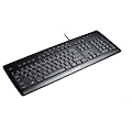 eVolution STREAM XT Corded MultiMedia Keyboard G85-23100 schwarz - Tastatur - PS/2, USB - US Layout