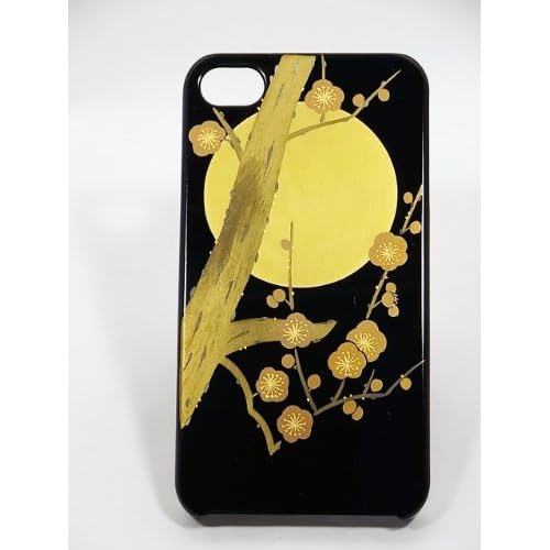 Amazon.com: Maki-e iPhone 4/4S Cover Case Made in Japan - Tsuki ni Ume (The Plum and the Moon): Cell Phones & Accessories