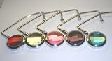 5 Crystal Purse Hooks / Handbag Hangers