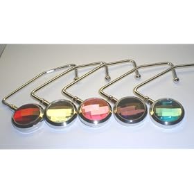 5 Crystal Purse Hooks / Handbag Hangers