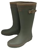 ワイルドツリー[Wild Tree]レインブーツ 長靴 レディース 吸湿・抗菌 快足 HM-028 (M[23.0-24.0cm], カーキ)