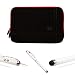 Microsuede Professional Executive Deluxe Business Office Sleeve Cover with Zipper For ASUS Transformer Pad Infinity Tablet & Transformer Pad 300 Series & Eee Pad Transformer Prime + Includes a Professor Pen 3 in 1 Red Laser Pointer / LED White Light / Stylus / White Pen