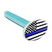 Graphics and More Thin Blue Line American Flag Car Air Freshener Vent Clip - Fresh Linen Scent
