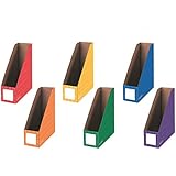 Bankers Box Classroom Magazine File Organizers, 4-Inch, Assorted Colors, 6 Pack (3381901)