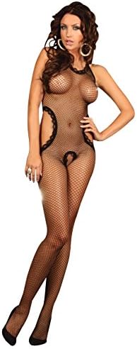 Stunning bodystocking with open crotch by Livia Corsetti.