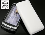 Original SunCase fuer Samsung i8910 Omnia HD Leder Etui Tasche Ledertasche (Weiss)