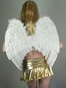 Large White Feather Angel Wings w/ Free Halo for adults, women, and men