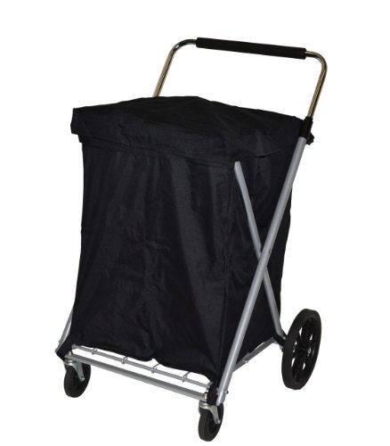 Easy Wheels Canvas Cart, Black On Sale