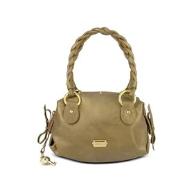 Coccinelle Small Metal - Metallic Bronze Leather Evening Bag