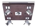 Leds-C4 Lighting Wood Ceiling Light With Downlight And Spots