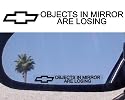 (2) Mirror Decals for CHEVY CHEVELLE SS MONTE CARLO MALIBU NOVA MALIBU HHR COBALT AVEO TRAILBLAZER SILVERADO TAHOE SUBURBAN AVALANCHE SSR CORVETTE ZR1 CAMARO IMPALA SS Blazer S10 Lumina ASTRO VAN C-10 C/K 1500 2500 3500 CHEVELLE COLORADO CORSICA CORVAIR EL CAMINO EQUINOX S-10 TRACKER UPLANDER VENTURE