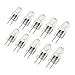 ETOPLIGHTING 10-Pack of Halogen Light Bulb, G4 Base JC Type(2Pin), Low Voltage, 12 Volts, 10 Watt, 10XG4-12V-10W