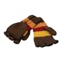 Ignite Chunky Stripe Gloves Brown Mix/1-Size
